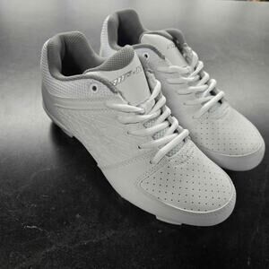 Ringor by RIP-IT Diamond Star Flite Softball Cleats - White/Silver - 5.5Y NEW